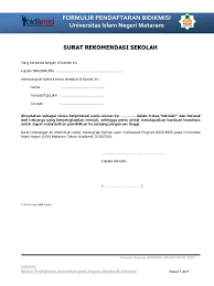 Maybe you would like to learn more about one of these? Surat Rekomendasi Sekolah