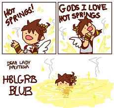 Being In A Hot Spring Is Better Than Turning Into An Eggplant Video Juego Videojuegos Juegos