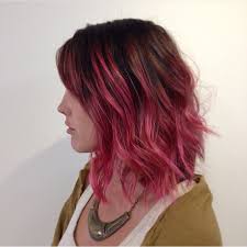 And it is quickly becoming the most popular treatment at the almost black hair fades gracefully down to a warm brown color, almost verging on an auburn 23. Bee2c1e7165c825045862f78a8bc2f85 Blonde Hair With Pink Ombre Short Ombre Pink Hair Jpg 640 640 Hair Styles Dark Pink Hair Pink Hair