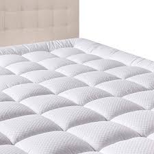 Amazon Com Domicare Queen Mattress Pad Cover Cotton Down Alternative Quilted Pillowtop Mattress Pad Pillow Top Mattress Mattress Pad Mattress Topper Reviews