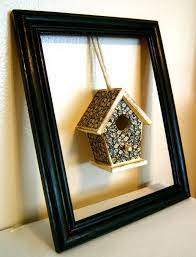 Birdhouse Frame Home Decor Piece Mod Podge Rocks Frame Decor Inexpensive Home Decor Bird Houses