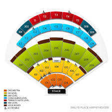 Dailys Place Amphitheater 2019 Seating Chart