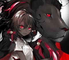 A look at some of the most liked anime girls with red hair according to mal. Hd Wallpaper Anime Original Black Hair Lion Red Eyes Short Hair Bow Clothing Wallpaper Flare