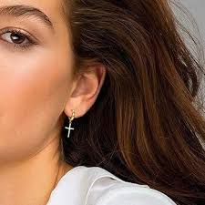 Gioielli Donna Redsun Orecchini Croce Argento Sterling 925