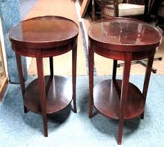 Maybe you would like to learn more about one of these? Pair Of Mahogany Hepplewhite Oval End Tables Side Tables By Mersman Antique Price Guide Details Page