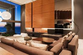 Learn all about wood panelling on walls to bring warmth to your home. Wood Paneling In Modern Corridor Stockfoto