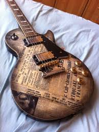 Newspaper Finish Ukulele Muzik Notalari Gitar
