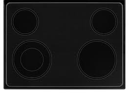 The glass has a black border strip around the edge about 3 inches wide, forming a clear window in the centre with said black. How To Replace The Glass Top On Your Electric Stove Appliance Repair Specialists