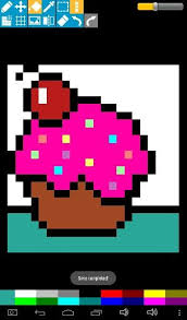 Cupcake Pixel Art Pixel Art Art My Arts