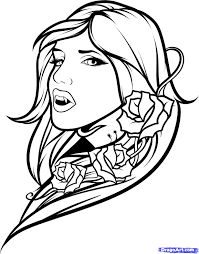Vampire Found On Google Tattoo Coloring Book Coloring Pages Vampire Girls