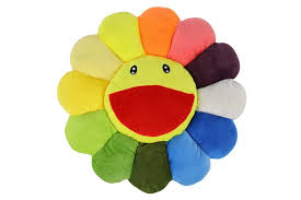 Takashi murakami, flower cushion rainbow. Lot 417 Takashi Murakami Japanese B 1952 Flower