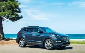 Download Wallpapers 4k Hyundai Santa Fe 2018 Cars Crossovers Blue Santa Fe Hyundai For Desktop Free Pictures For Desktop Free