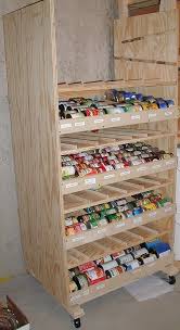 I need to get rid of wood pallets. 18 Can Dispenser Ideas Canned Food Storage Food Storage Canned Food