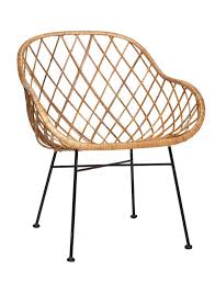 Rattanstuhl Natur Von Haœbsch Interior Rattan Sessel Lederstuhle Gewebter Stuhl