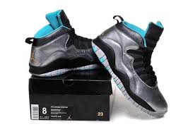 Black And Baby Blue Jordans Custom Mens Nike Air Jordan Retro 10 Silver Black Light Blue Jordan Shoes For Kids Air Jordans Air Jordan Shoes