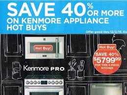 Sears carries a wide selection of small kitchen appliances to help you whip up tasty treats anytime. Sears Touts Kenmore Samsung Appliances In Black Friday Ad