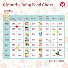 6 Months Food Chart For Indian Babies Food Charts 6 Month