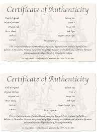 If you see an error on our site please send us an email at. 37 Certificate Of Authenticity Templates Art Car Autograph Photo