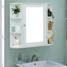 Giantex Wall Mounted Bathroom Storage Cabinet Multipurpose Organizer With Mirror Doors Shelv Muebles Cuarto De Bano Muebles Para Banos Modernos Muebles De Bano