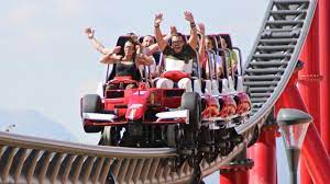 Red force offride ferrari land portaventura world. Red Force The Tallest And Fastest Roller Coaster In Europe Youtube