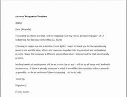 What are the disadvantages of giving a resignation letter?. Resignation Letter