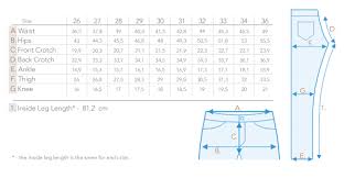 size guide for nudie jeans lean dean