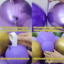 Amazon.com: Purple Balloon Garland Kit Dark And Gold Arch Lavender Light  Decoration For Baby Girl Princess Party Birthday : Toys & Games