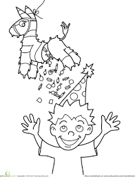 773x1000 pinata coloring page mexican coloring pages appealing pinata. Birthday Coloring Pinata Candy Worksheet Education Com Birthday Coloring Pages Happy Birthday Coloring Pages Pinata Candy