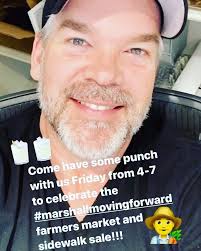 Come have a sip of our now infamous punch🍹tomorrow, Friday, May 14th from  4-7 during the first “Second Friday” 👩‍🌾 Farmers Market and Sidewalk  Sale. 🛍 Thank you so much to #marshallmovingforward for ...