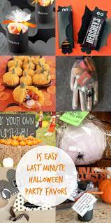 Here are 20 cute & easy diy halloween treat bags, most of which are pretty darn quick to make: 15 Easy Last Minute Halloween Party Favor Ideas Ella Claire Co
