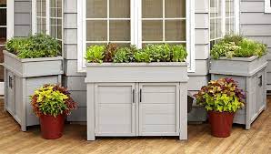 Bring down the cost of this project by using reclaimed wood pallet lumber and sand to a smooth finish. Raised Planter With Storage