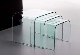 Coffee table sets are an easy way to create a matching look. Driade 3 Curved Glass Coffee Table Set Shop Online Italy Dream Design