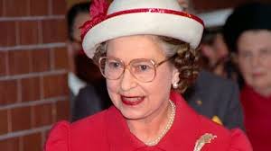 Queen Elizabeth II in red