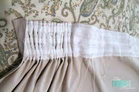 How to make pleated drapes from grommet panels. Diy Easy Pleated Curtains From Sloppy To Structured The Turquoise Home