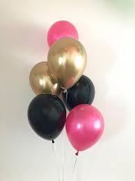 Pink Black And Gold Balloon Arch Pin On Bachelorette Party Inspiration
