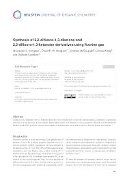 Synthesis of 2,2-difluoro-1,3-diketone and 2,2-difluoro-1,3-ketoester  derivatives using fluorine gas