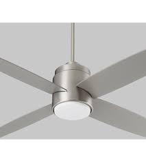 Led silver ceiling fan with light. Oxygen Lighting 3 101 24 Oslo 52 Inch Satin Nickel With Silver Blades Indoor Fan Light Kit Sold Separately