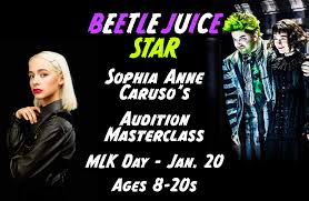 Sophia anne caruso, the 18 year old star of the hit musical, beetlejuice the press agent for the show said in a statement that caruso had taken advantage of an out in her contract so she could do tv work. Beetlejuice Star Sophia Anne Caruso S Audition Masterclass A Class Act Ny