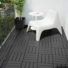 Runnen بلاط أرضية خارجي رمادي غامق 0 81 م Ikea Outdoor Flooring Patio Flooring Ikea Outdoor