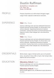 People used to think getting a college education was all you need to. Basic Cv Templates For Word Land The Job With Our Free Templates