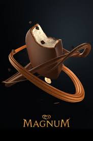 Magnum Double Caramel On Behance Ice Cream Poster Magnum Ice Cream Ice Cream Logo