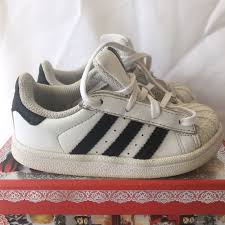 Black And White Adidas Kids Adidas Kids Originals Superstar Shoes Sneakers Size 8 K White Black Leather Adidas Leather Superstar Shoes Sneakers Kids Size 8k Sneakers Adidas Kids Adidas