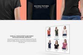 Download Women S Short Sleeve T Shirt Mockup Set In Apparel Mockups On Yellow Images Creative Store