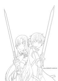 Sword art online kirito coloring pages images. Sketch Sword Art Online Kirito Drawing Wallfree