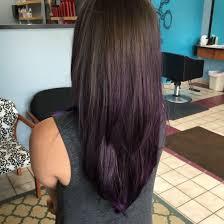 5 ways to dye dark hair a bright color—without bleach. Purple Dye On Medium Brown Hair No Bleach Bleached Hair Brown Hair Dye Purple Underneath Hair