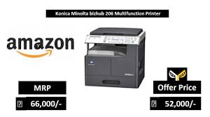 This video shows how to download the printer driver and install konica minolta printer in windows 10. Konica Minolta Bizhub 206 Multifunction Printer Youtube