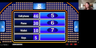 The host can input the team names at the beginning of the game while in the slideshow. Digital Current Virtual Happy Hour Family Feud Digital Current Facebook