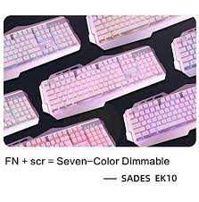 Sades Pink Keyboard And Mouse Pink Keyboard Gaming Keyboards Keyboard And Mouse