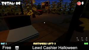 Lewd Cashier Halloween (free game itchio) Visual Novel - XNXX.COM