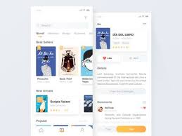 Book App Bookshelf Detail Book Library App Book App Catalog Design Layout